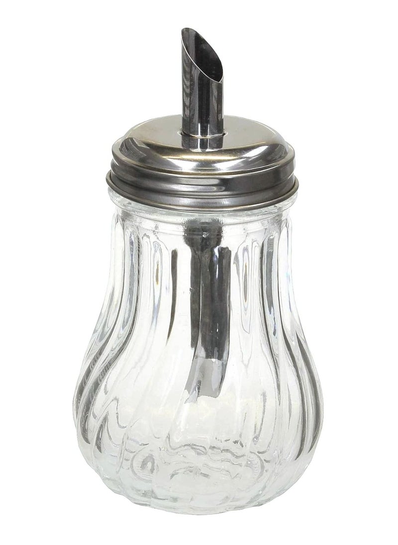 Cuisine Art Sugar Dispenser with Classic Design Sugar Shaker Glass with Stainless Steel Lid 250ml  - Image 2