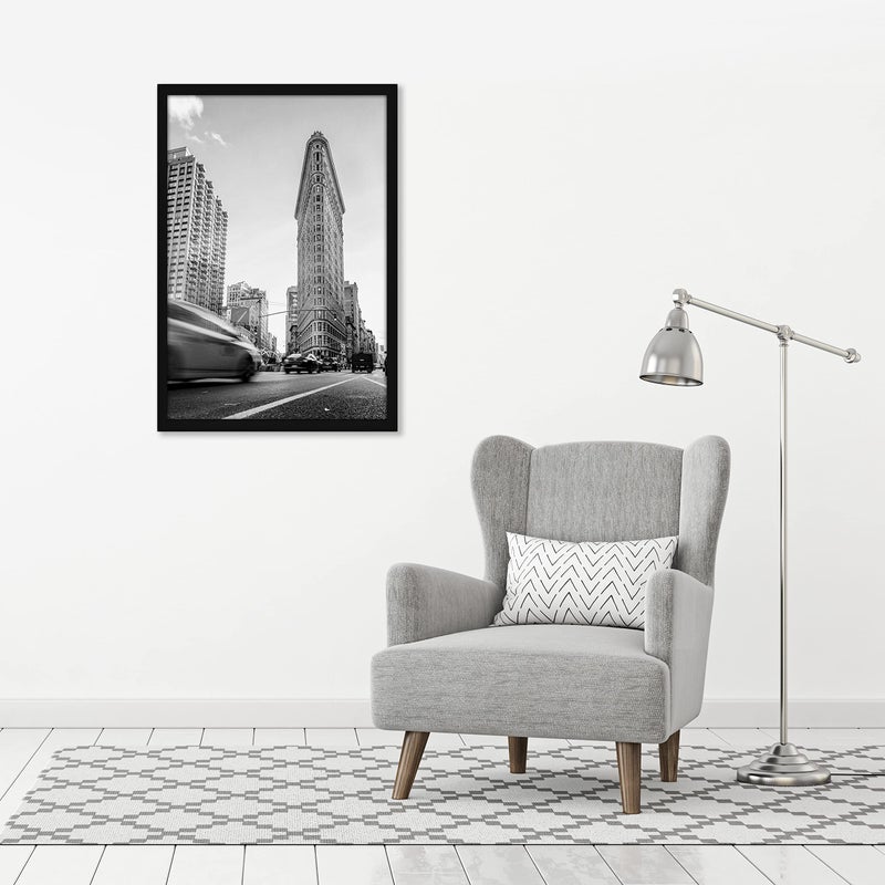 Americanflat 24x36 Poster Frame with Polished Plexiglass - Streamline Collection - Thin Border Picture Frame for Wall Display - Hanging Hardware Included - Black - Image 4