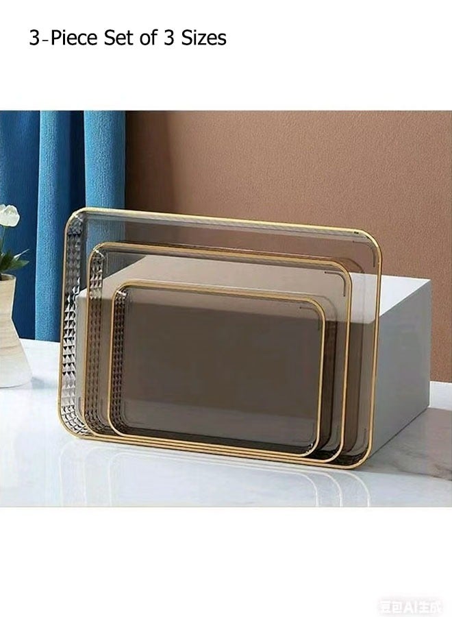 صحون Acrylic ثلاث حبّة في الطقم بمختلف القياسات - Image 1