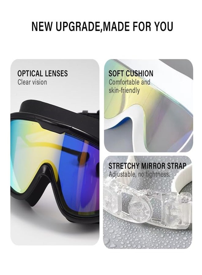 LEPLION Swimming Goggles for Kids, Wide View Clear Lens, Adjustable Strap, Boys With Adjustable Strap, UV Protection, Antifog Goggles for Swimming Girls Air Tight with Free Ear & Nose Plug - Image 4