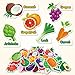 AKAYOK Felt Board Set with 90 Fruits Vegetables Pieces Interactive Learning Education Toys for Preschool Homeschool Vibrant Colors Pretend Play Toys with Storage Bag Velcro Dots - Image 2