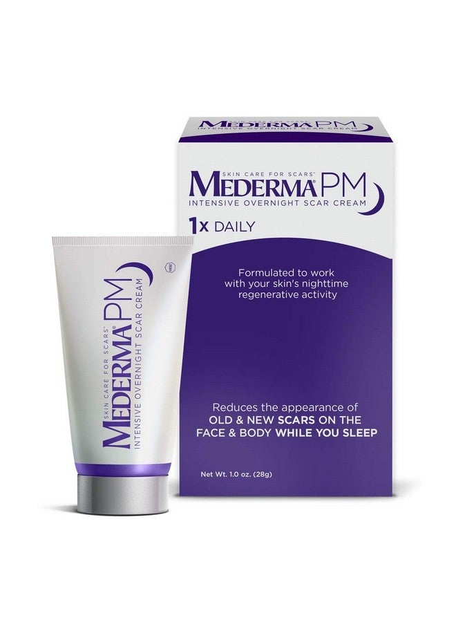 Mederma Pm Intensive Overnight Scar Cream - Works With Skin'S Nighttime Regenerative Activity - Once-Nightly Application Is Clinically Shown To Make Scars Smaller & Less Visible - 1 Ounce, Beige (302591302106) - Image 1