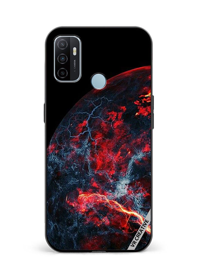 VR CREATIVE Protective Case Cover For Oppo A53 Planet Design Multicolour - Image 1