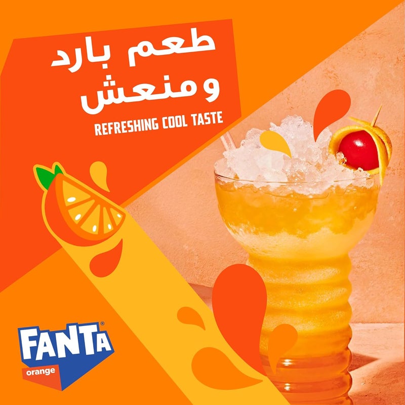Fanta Orange Carbonated Soft Drink, 2.2L Bottles, Pack of 6 - Image 3