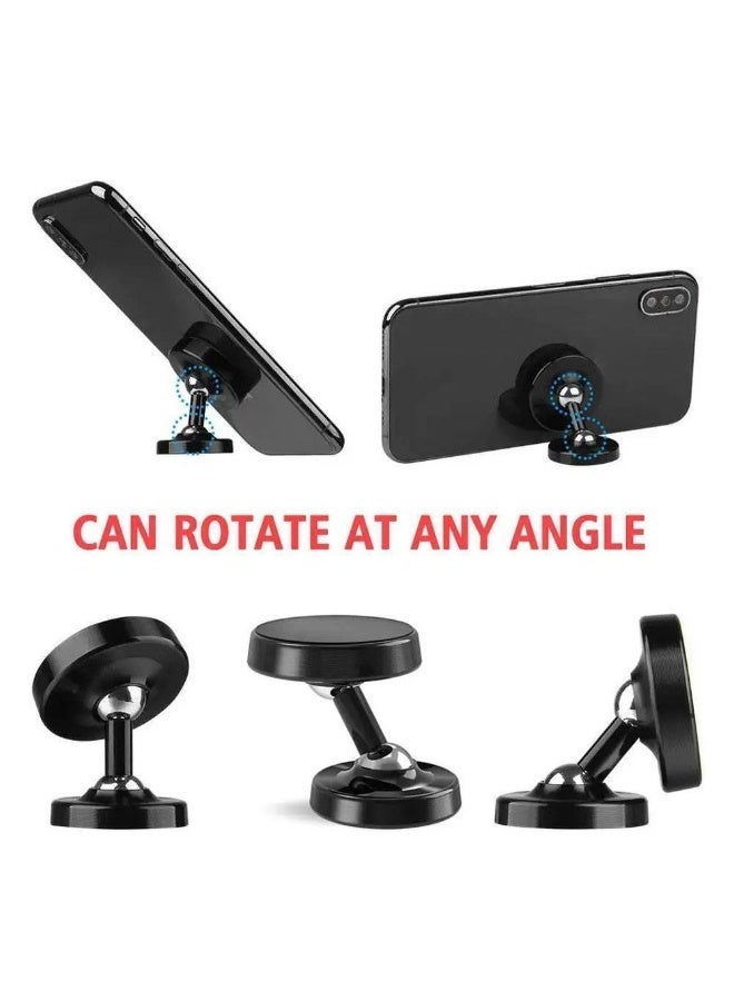 Magnetic Phone Car Mount, 360° Rotation Dashboard Magnetic Car Phone Holder, Universal Car Phone Mount Compatible-Sliver||38mm - Image 3