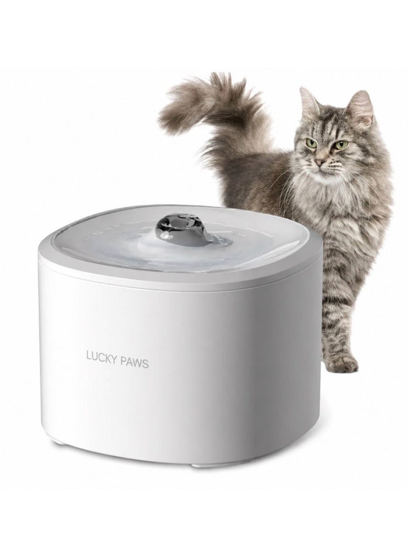 3 L Automatic Pet Water Fountain with Continuous Flow for Cats and Small Dogs, Easy-Clean, White, LP-3L-WF - Image 3