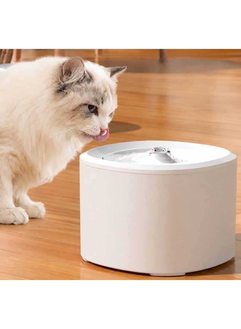3 L Automatic Pet Water Fountain with Continuous Flow for Cats and Small Dogs, Easy-Clean, White, LP-3L-WF - Image 2
