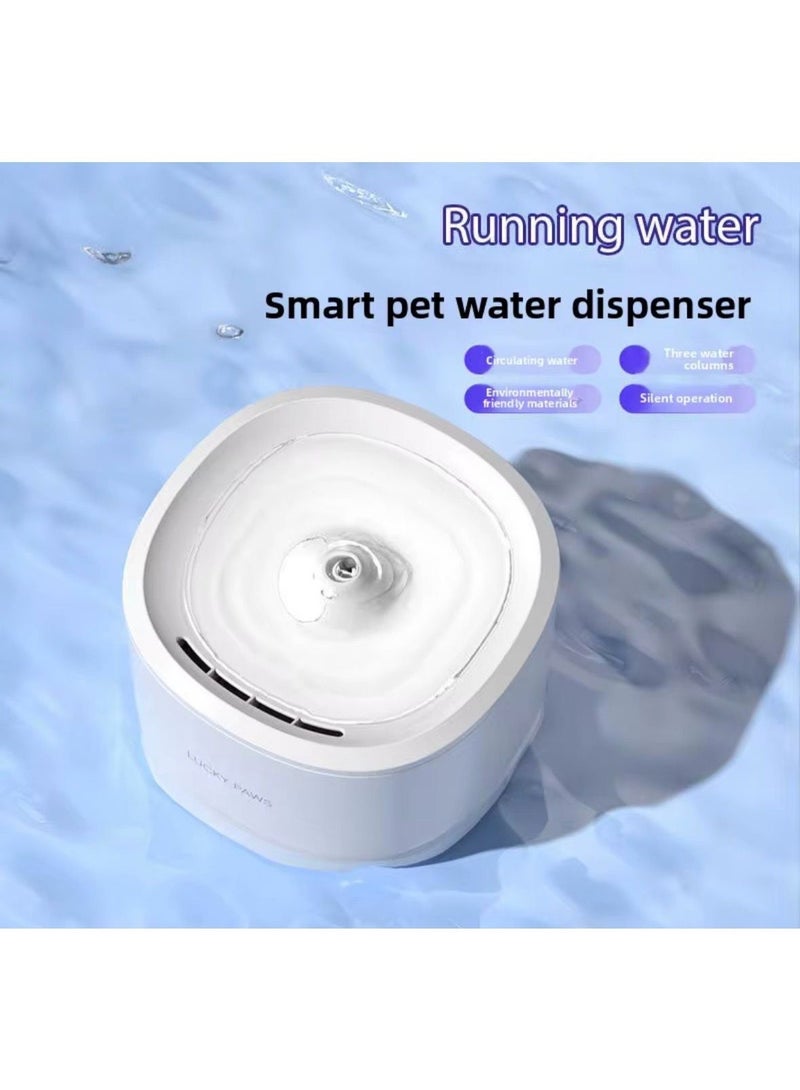 3 L Automatic Pet Water Fountain with Continuous Flow for Cats and Small Dogs, Easy-Clean, White, LP-3L-WF - Image 5