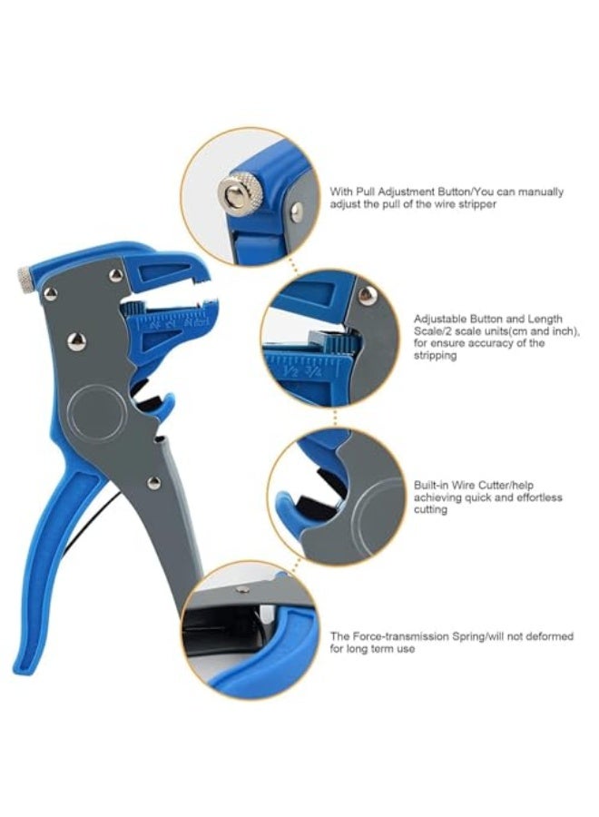 Wire Stripper, 2 in 1 Wire Stripper and Cutter, Quick Strip Wire Stripper, Wire Stripper Tool for Electronic and Automotive Repair, Multifunctional Wire Stripper,Automatic Wire Stripper - Image 3