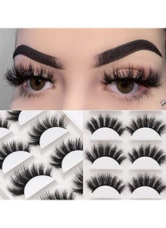 Lashes 5D Faux Mink Lashes 100% Handmade Luxurious Fake Eyelashes Lightweight Fluffy False Eyelashes 5 Pairs Pack (Fluffy) - pzsku/ZE77FB0DA8C470D76E244Z/45/_/1730892811/89635014-be2c-4557-9e49-7a7e11aef972