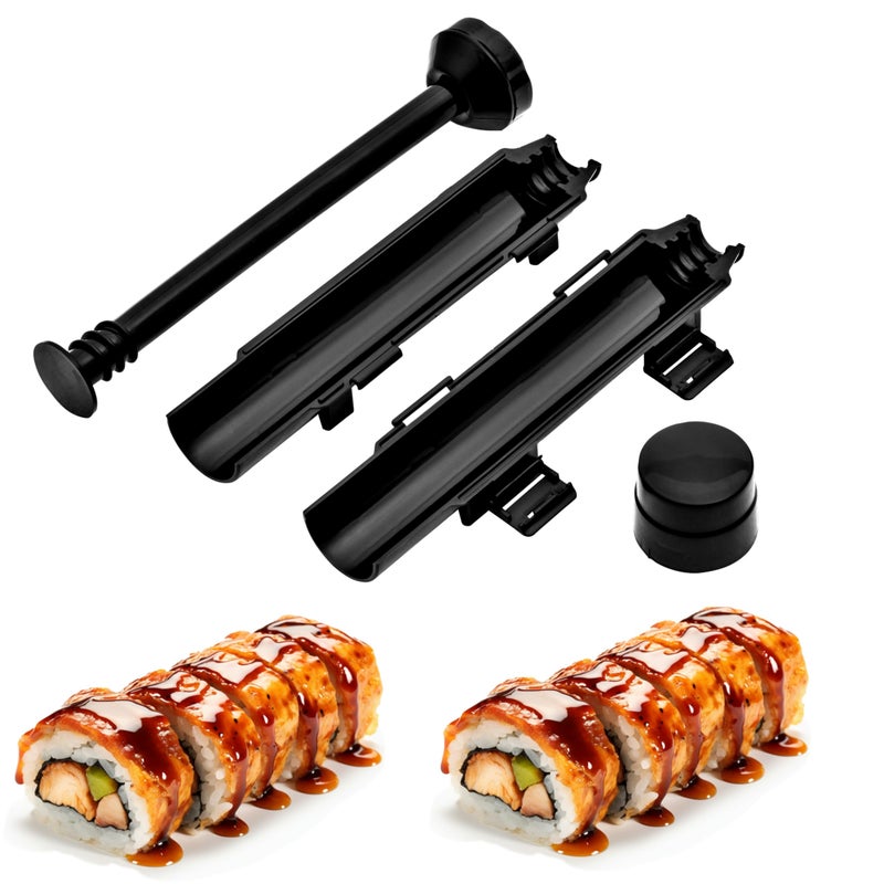 URED sushi bazooka maker kit, Sushi Roller Mold Food Grade Plastic Rice Vegetable Meat homemade Diy Sushi Making Kit Machine tool kitchen Utensils molds press gun - Image 1