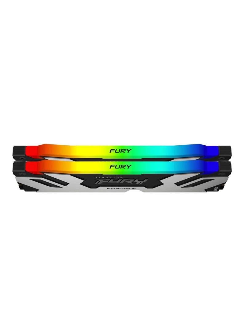 كينغستون FURY Renegade RGB 32GB (2x16GB) 7200MT/s DDR5 CL38 DIMM Desktop Memory Kit (Intel XMP 3.0, Infrared Sync Technology) - KF572C38RSAK2-32 | - Image 2