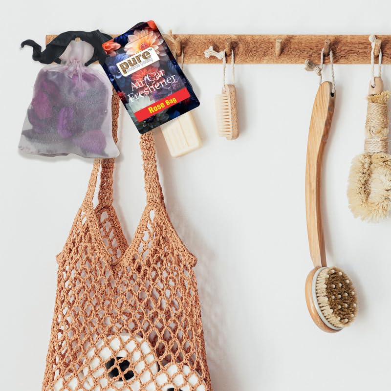 Pure Source India Air Fresheners Pouch Bag for Office/Room/Car/Toilet and Wardrobe||Room Fresheners|| (Pouch & Potpourri With Rose Fragrance) 20 GM - Image 4