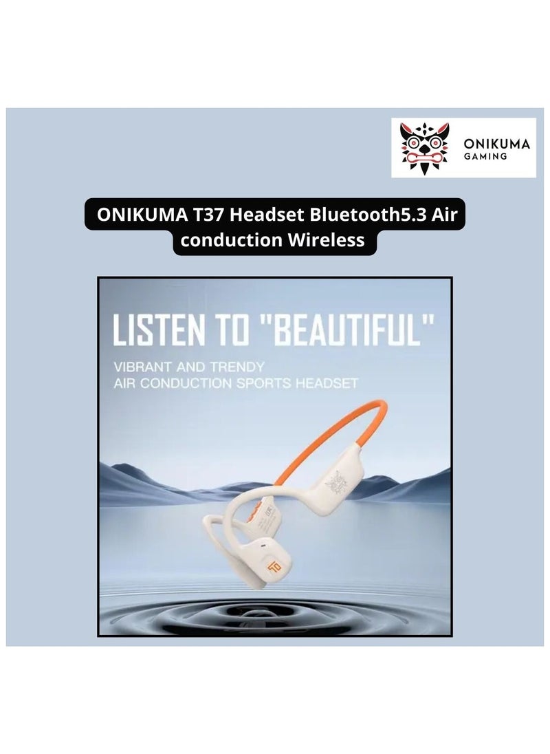 onikuma - ONIKUMA T37 Headset Bluetooth5.3 Air conduction Wireless Sports Headphone Gaming Headset Gamer High Quality Sound Double Stereo - Image 1