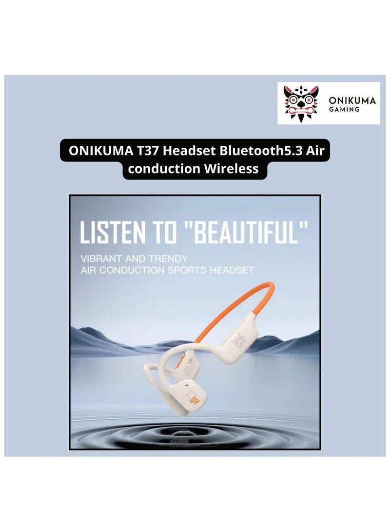 ONIKUMA T37 Headset Bluetooth5.3 Air conduction Wireless Sports Headphone Gaming Headset Gamer High Quality Sound Double Stereo - Image 2