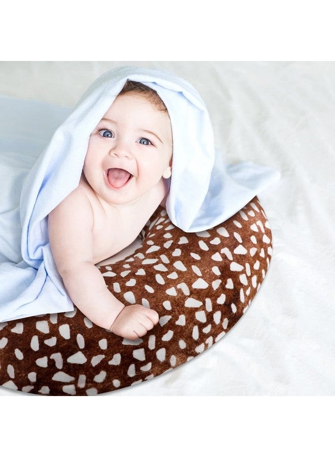 GFU Nursing Pillow Cover For Baby Boys And Girls Minky Breastfeeding Pillow Case For Newborn Soft Deer Skin Print Breastfeeding Pillow Slipcover Stretchy Feeding Cover - Image 2