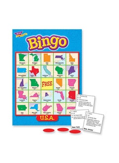 Trend Enterprises U.S.A. Bingo Game Exciting Way For Everyone To Learn Play 8 Different Ways Learn State Capitals Nicknames & More Great For Classrooms And At Home 2 To 36 Players For Ages 8+  - Image 3