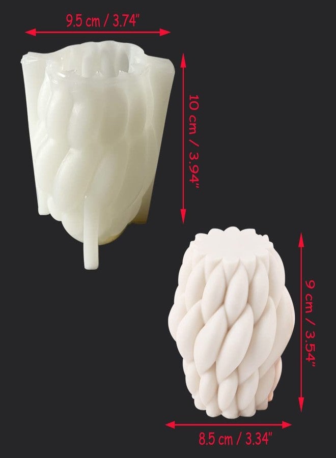 metulip 3D Silicone Candle Molds Abstract Art Geometric Candle Mold for Candle Making Soaps Making, Wax, Resin Casting DIY Mould - Image 3