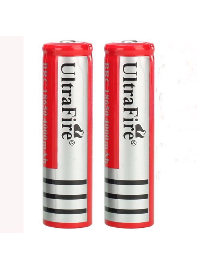 18650 Rechargeable Lithium Battery Strong Light Flashlight With Small Fan Radio Razor Laser Pointer Universal Battery-Color:2 4800 Batteries (flat Head) +1 With The Same Price (flat Head)  - Image 3