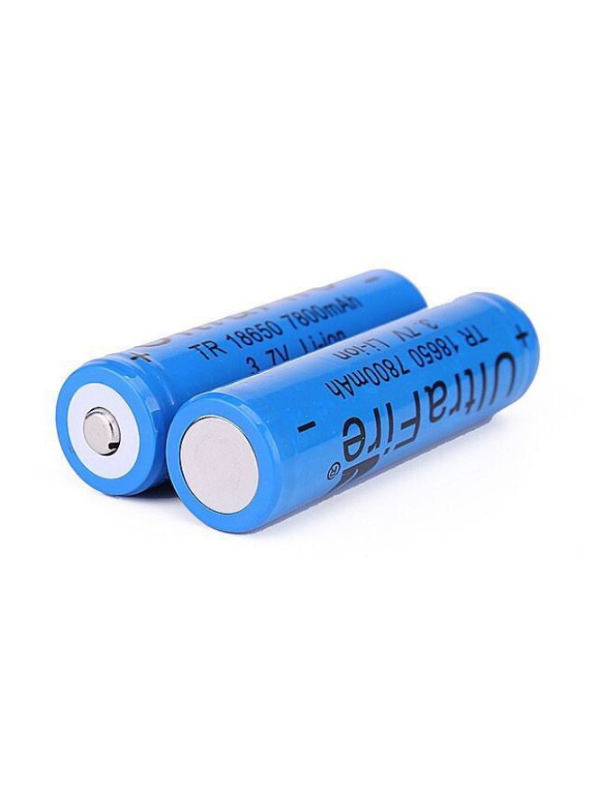 18650 Rechargeable Lithium Battery Strong Light Flashlight With Small Fan Radio Razor Laser Pointer Universal Battery-Color:2 4800 Batteries (flat Head) +1 With The Same Price (flat Head)  - Image 4