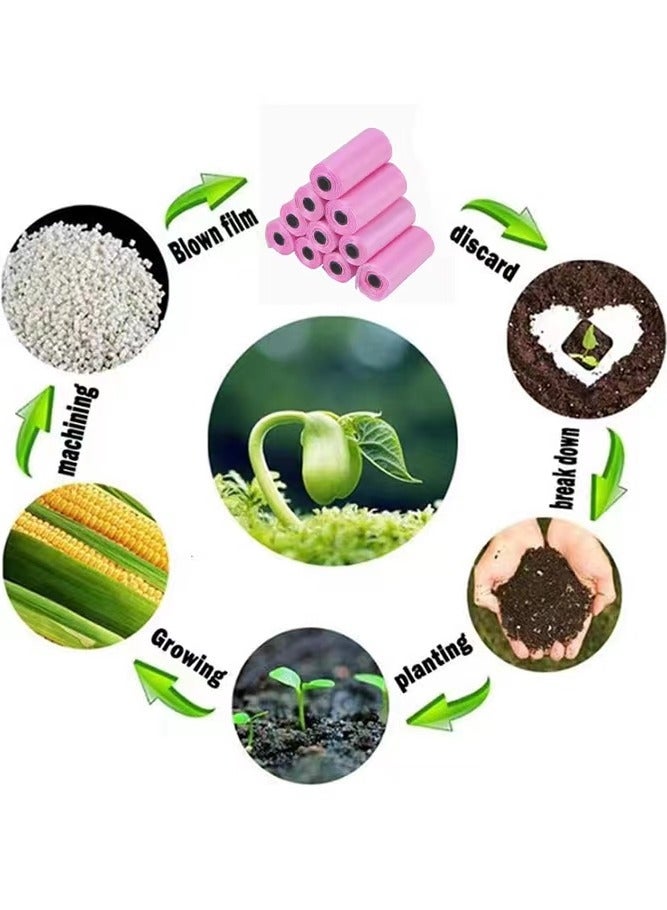 Sharpdo Disposable Diaper Sacks Bags, Diaper Trash Bags, Diaper Disposal Bags for Travel (10 Rolls - 150 Bags) - Image 4