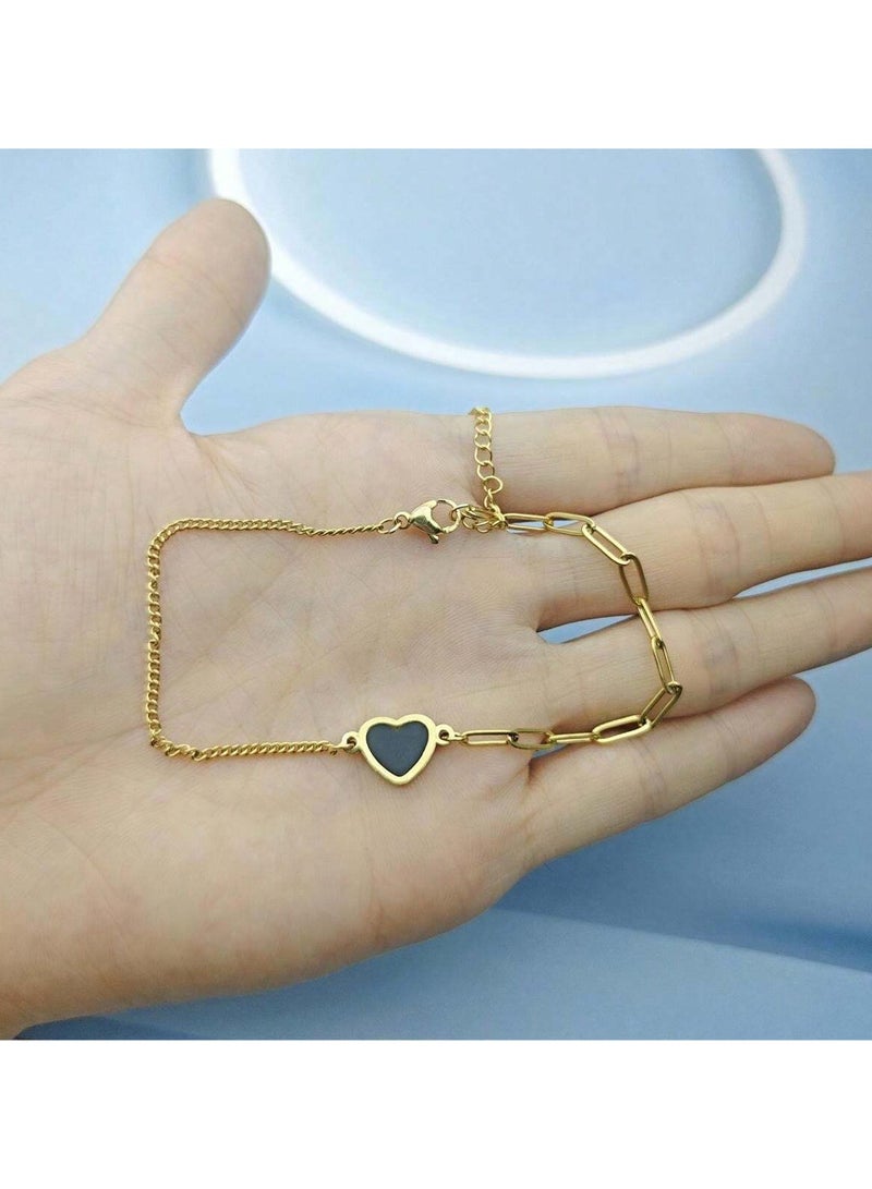 إيكوال خلخال انيق مصنوع من الاستانلس ستيل مطلي باللون الذهبي - Image 2