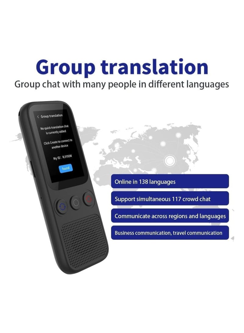 NajmStyle Language Translator Device, Real Time Two Way Language Translator with 138 Languages, Accurate Word/Online/Offline/AI/Voice Translation, Instant Translator for Business, Learning, Travel - Image 3