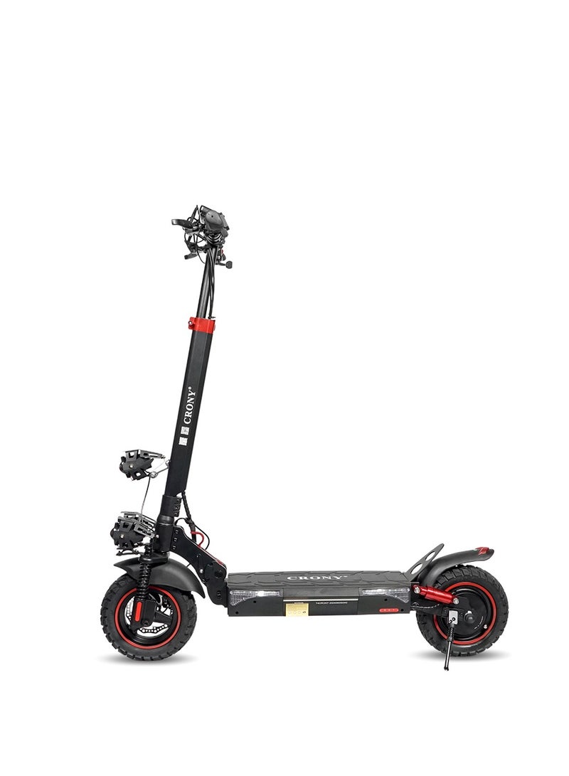 Crony T4 Big LCD Display Foldable Electric Scooter  | Speed up to 65KM/H | Range up to 35 KM | Dual Suspension | 2000W Motor |  - Image 1