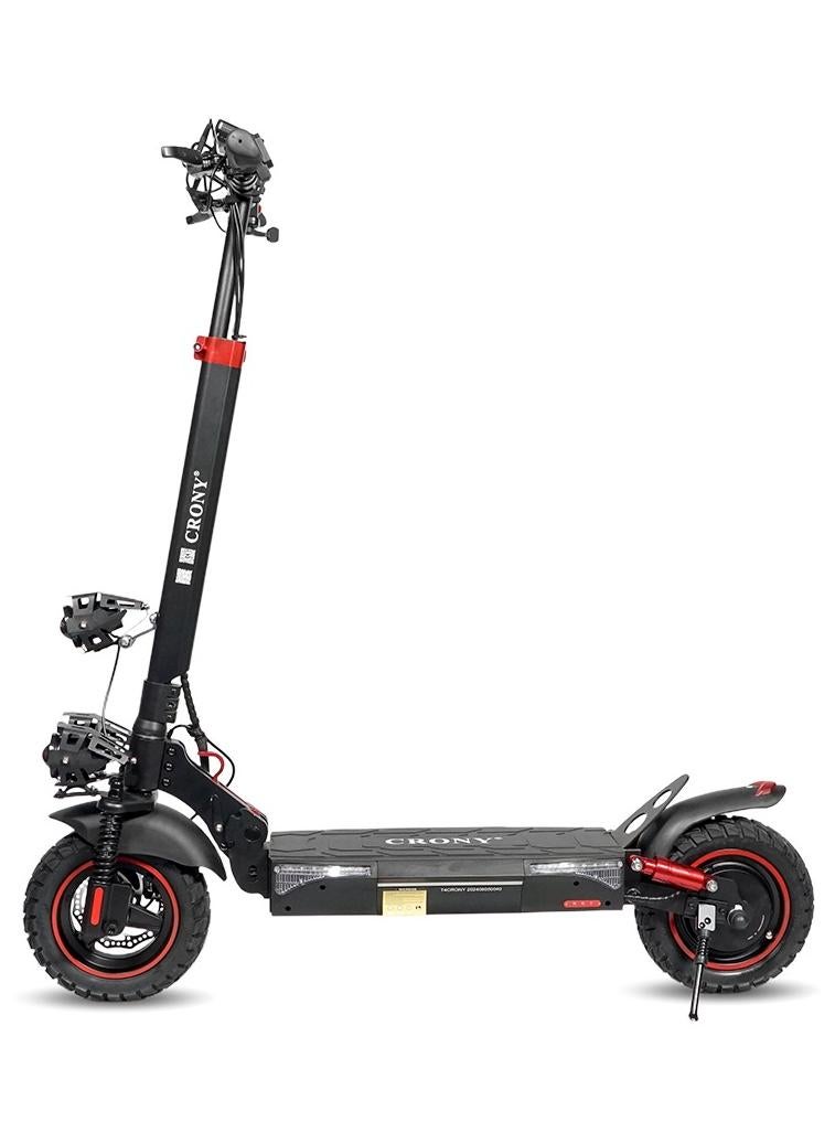 Crony T4 Big LCD Display Foldable Electric Scooter  | Speed up to 65KM/H | Range up to 35 KM | Dual Suspension | 2000W Motor | - Image 1