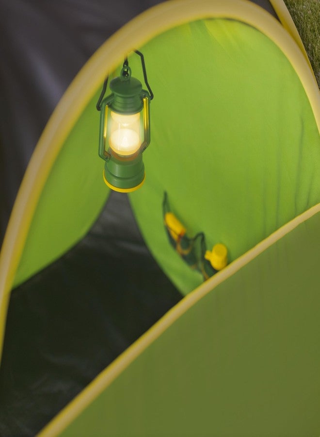 John Deere Pop-Up Camping Tent, 18 Piece Set Includes Canteen, Plates, Utensils, Play Food, Pots, Binoculars, Lantern, and Flashlight, Indoor and Outdoor Play - Image 5