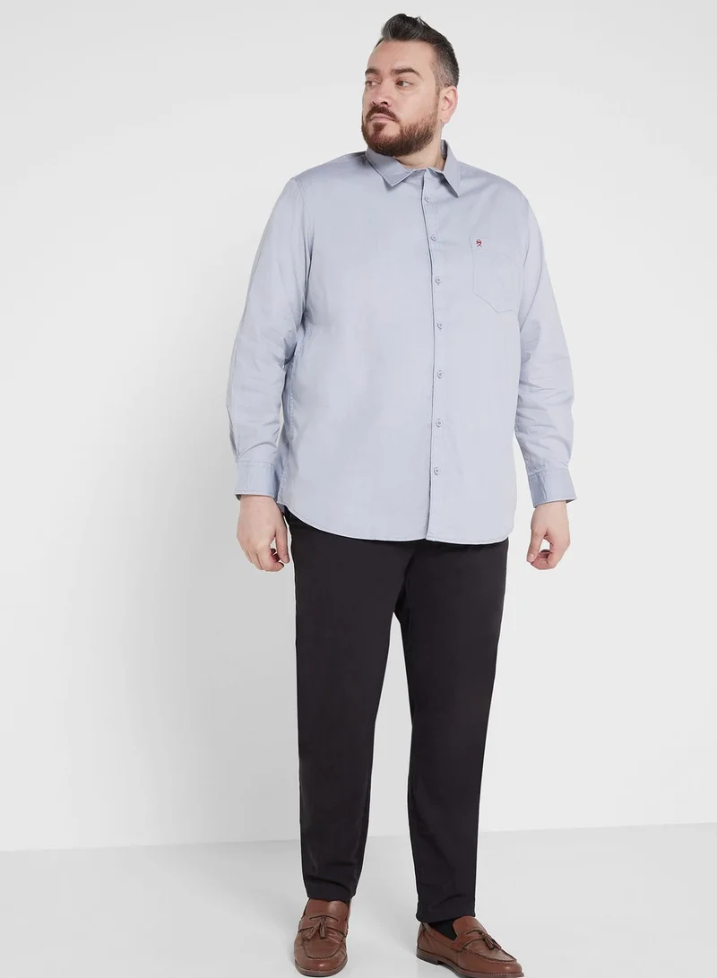توماس سكوت Thomas Scott Plus Size Cotton Casual Shirt