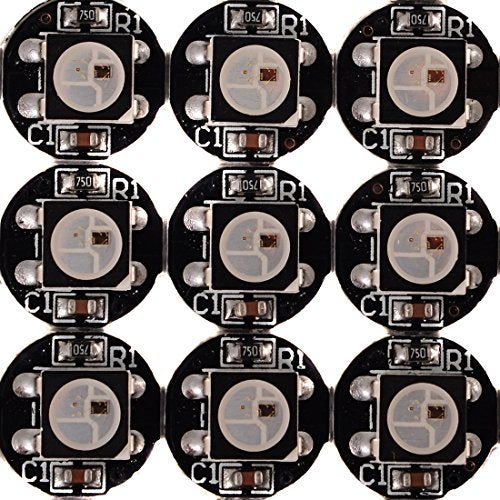 BTF-LIGHTING WS2812B 100PCS 5050SMD Individually Addressable Smart RGB LED Pixel for Arduino Single 1-led RGB LED Module Pixels Color Light Black PCB Only DC5V Christmas(No Adapter or Controller) - Image 1