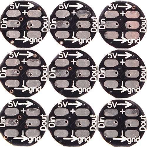 BTF-LIGHTING WS2812B 100PCS 5050SMD Individually Addressable Smart RGB LED Pixel for Arduino Single 1-led RGB LED Module Pixels Color Light Black PCB Only DC5V Christmas(No Adapter or Controller) - Image 2