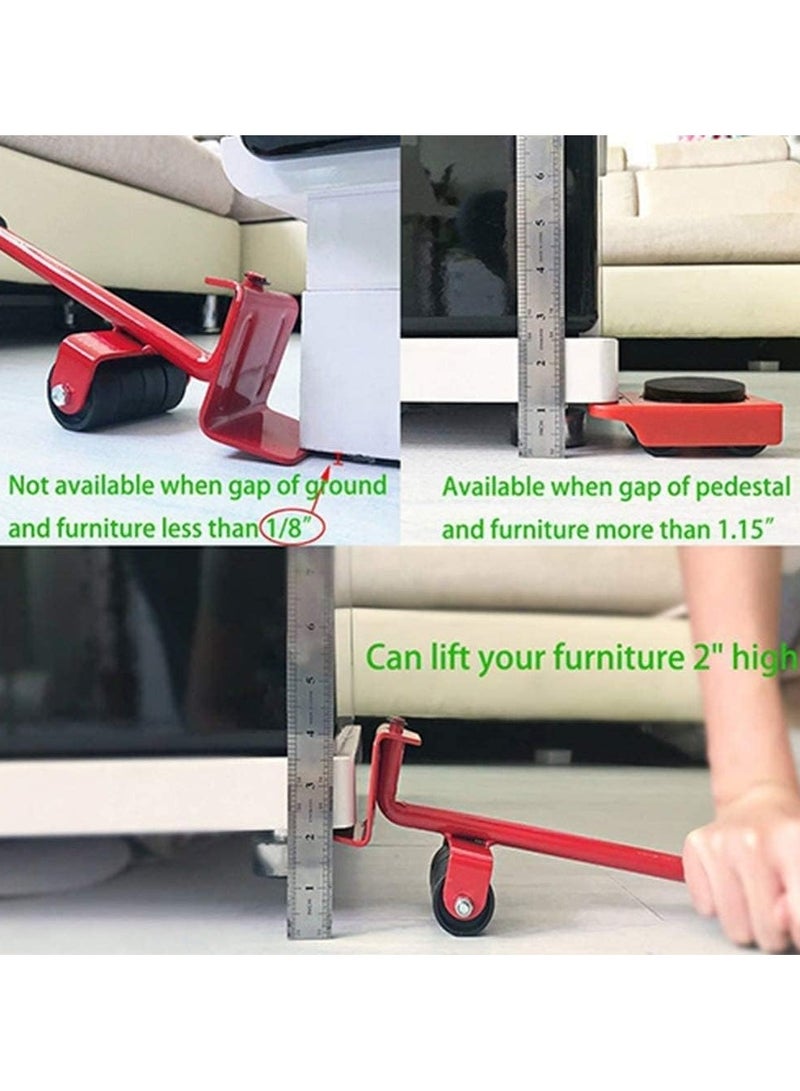 BEYTOR 5-Piece Furniture Furniture Mover Rollers Lifter Tool Set Suitable for Sofas Couches and Refrigerators - Image 5