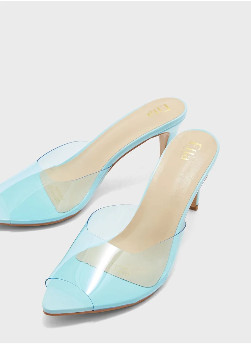 ELLA Clear Sandal With Pointed Toe