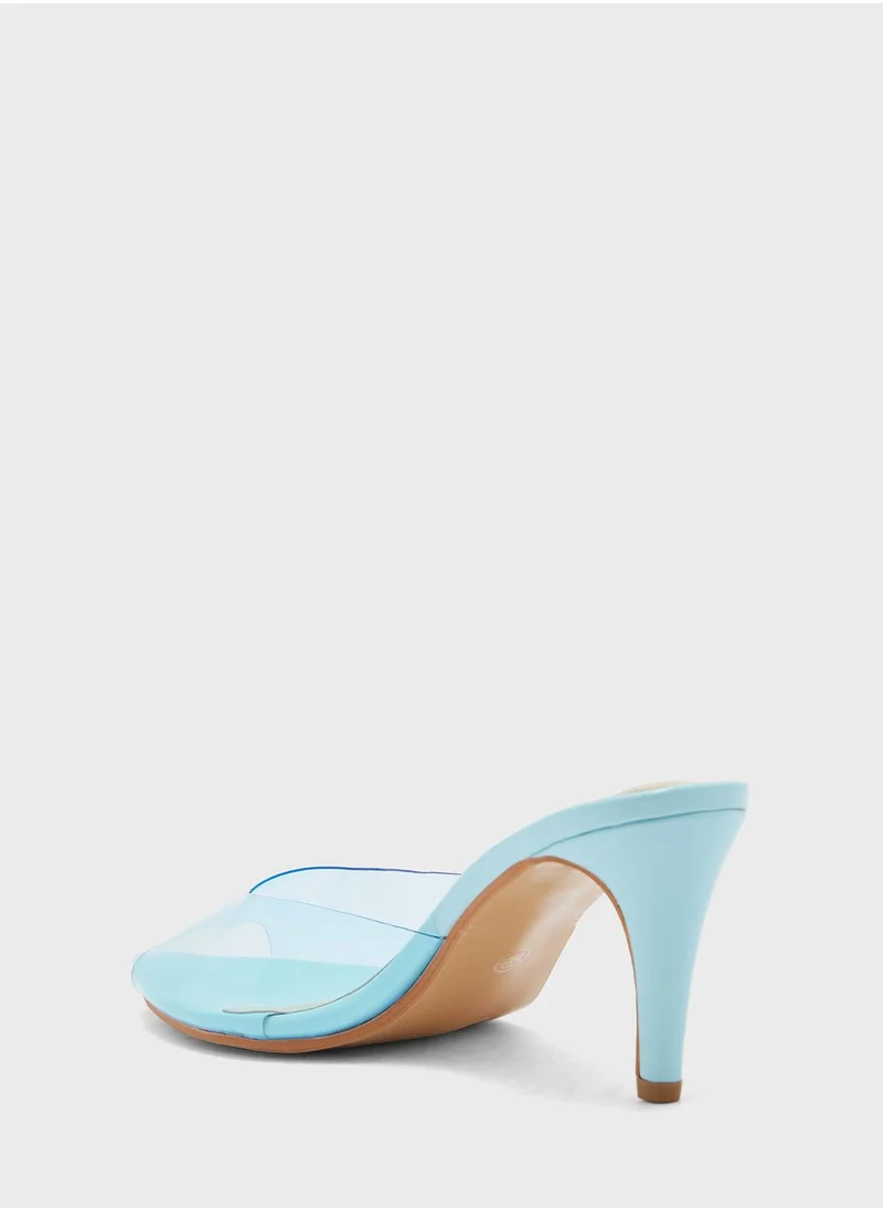 ELLA Clear Sandal With Pointed Toe
