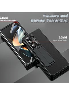 General Compatible with Samsung Galaxy Z Fold 5 Case with Pen, [Screen Protector] [Pen Holder] PU Leather + PC Frame Anti-Drop Full Coverage Protective Phone Case Cover for Z Fold 5 5G  - Image 5