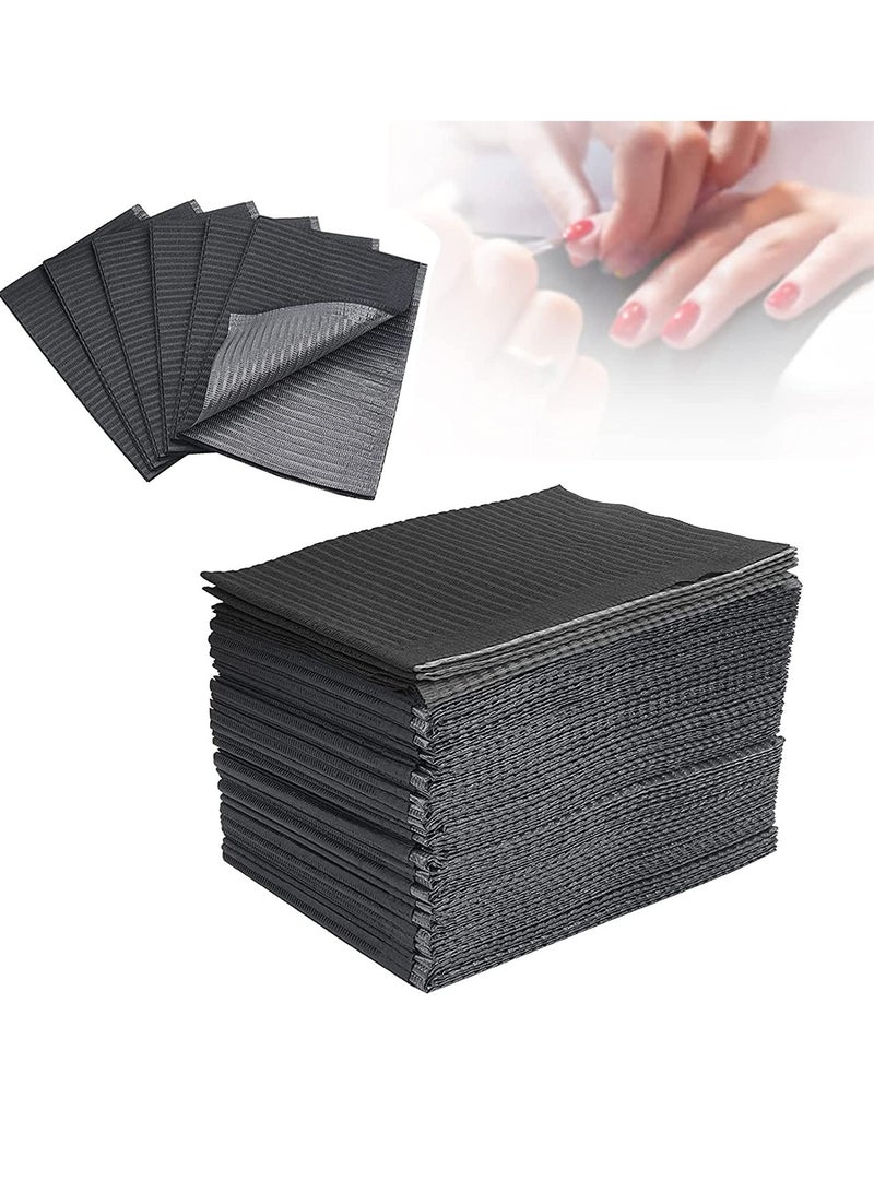 Excefore Disposable Nail Art Table Towels 40Pcs, Disposable Dental Bibs Sheets Cloths, Waterproof Table Covers Clean Pad, 13" x 18" Dental Bibs, Dental Napkins for Pets Tray Covers - Image 1
