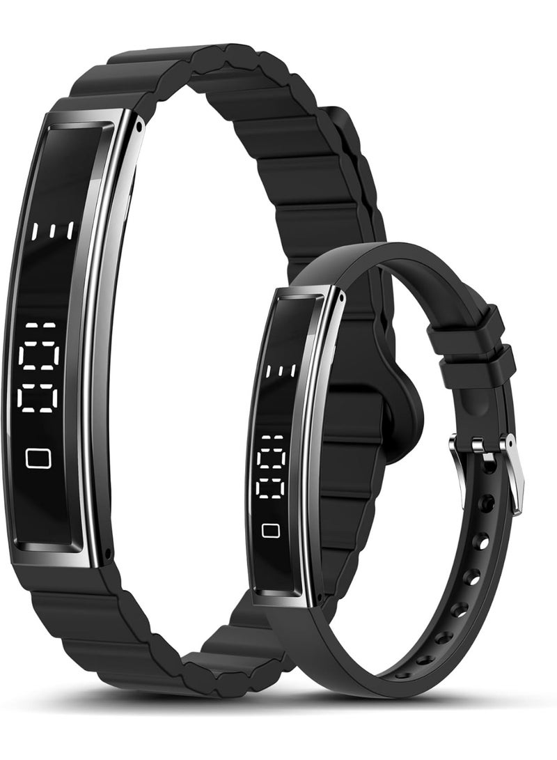 Smart Bracelet for Women Men, Health Activity Fitness Trackers, 24/7 Heart Rate, Blood Oxygen & Stress Monitor, 24H Sleep Tracker, Smart Wristband, Black - Image 1