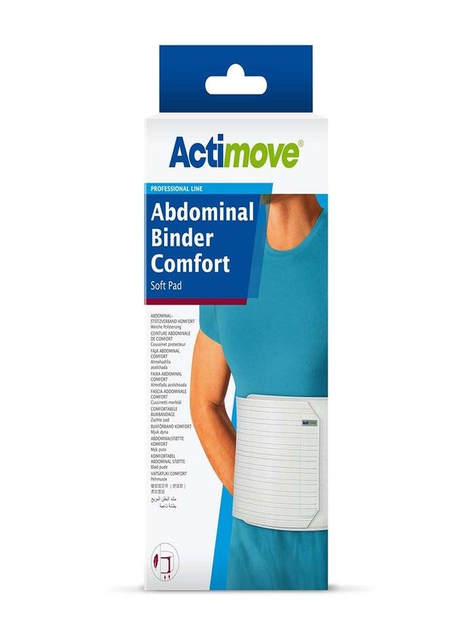 Actimove Professional Abdominal Binder Comfort with Soft Pad | Belly Band for Lower Waist Support for Women | Compression Garment for Post Traumatic & Post Surgical Recovery | White, 12" Large - Image 3