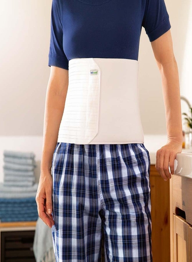Actimove Professional Abdominal Binder Comfort with Soft Pad | Belly Band for Lower Waist Support for Women | Compression Garment for Post Traumatic & Post Surgical Recovery | White, 12" Large - Image 4