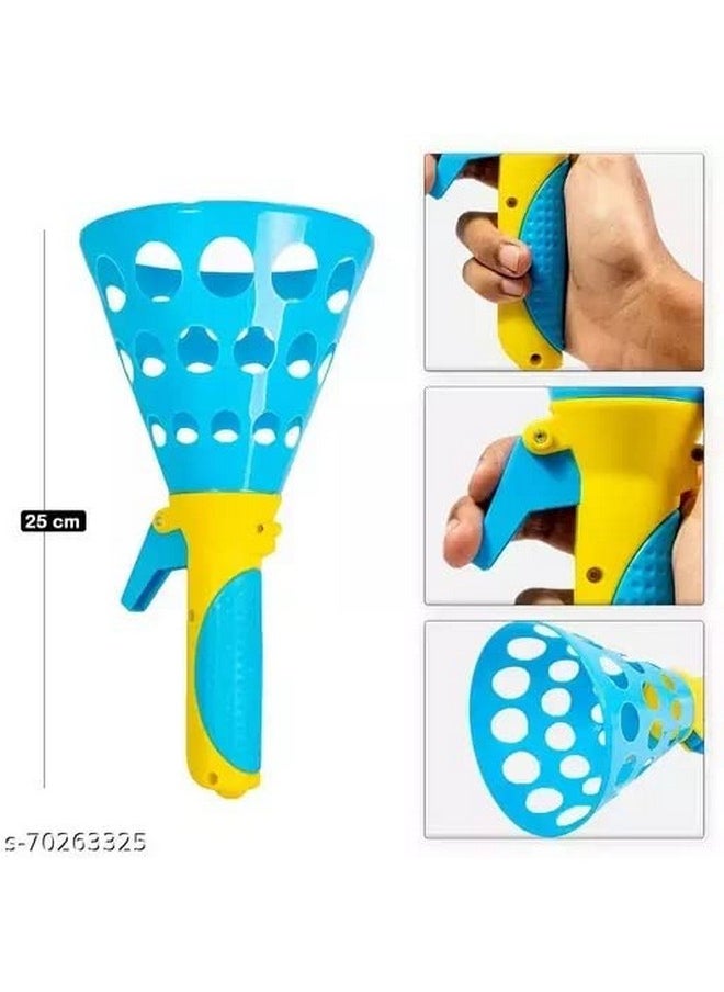 Storio Click And Catch Twin Ball Launcher Game With 3 Balls Indoor Outdoor Toy Set, Pop & Catch Ball Play Fun Boys & Girls - Multicolor  - Image 2