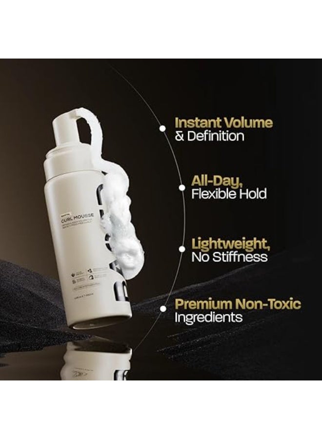استنادا الي Curl Mousse - حجم فوري وتعريف مع عقد مرن - صيغة خفيفة الوزن مع بروتين الأغاف والأرز - غير سامة، خالية من السيليكون لجميع أنواع Curl (6.8 أوقية فلورية، حزمة من 1) - Image 3