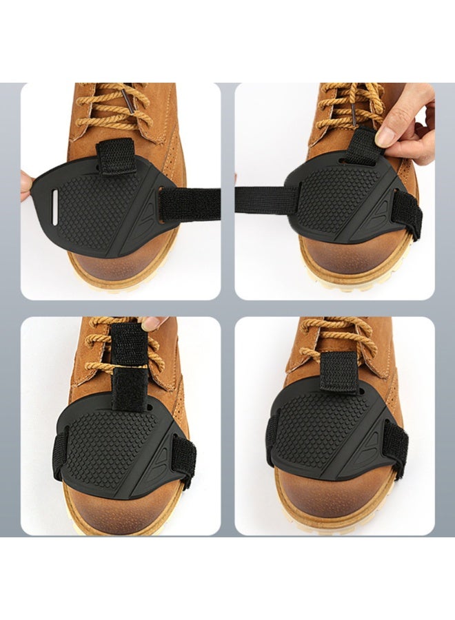 Anti-Skid Gear Shift Pad – Wear-Resistant Rubber Shoe Protector with Adjustable Hook-and-Loop Strap – Universal Motorcycle Shifter Guard for Boots & Sneakers - Image 5