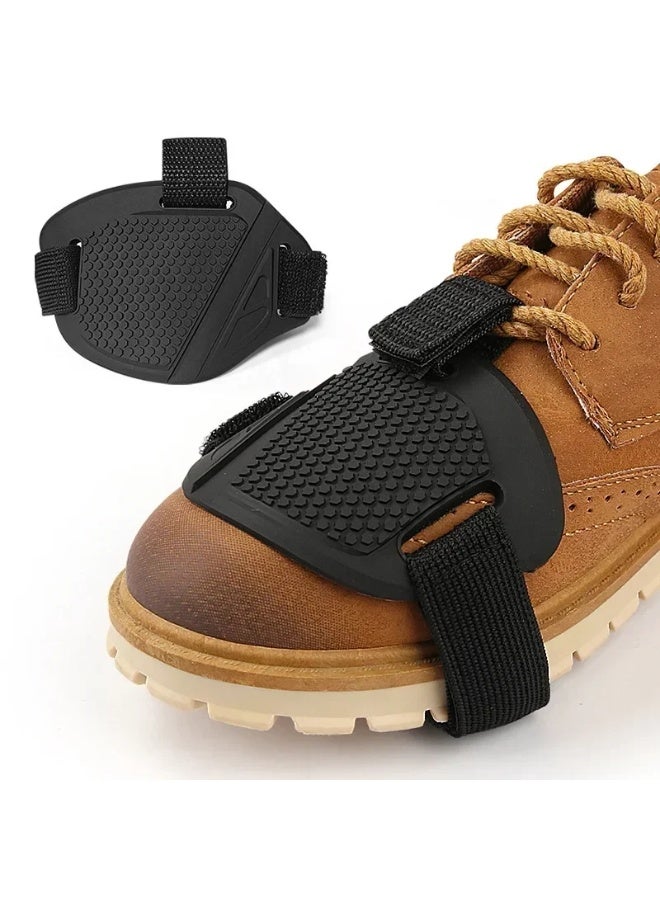 Anti-Skid Gear Shift Pad – Wear-Resistant Rubber Shoe Protector with Adjustable Hook-and-Loop Strap – Universal Motorcycle Shifter Guard for Boots & Sneakers - Image 1