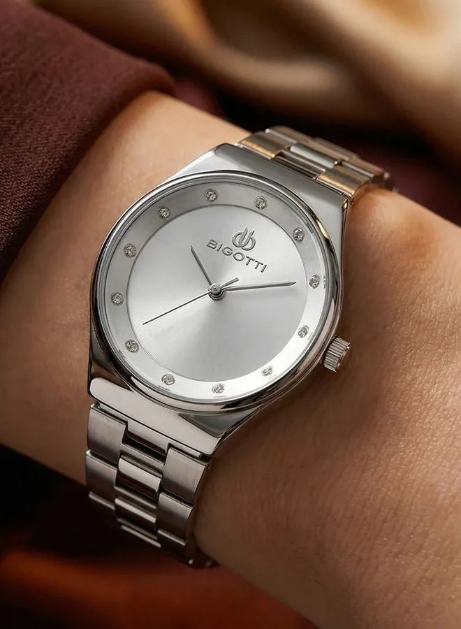 BIGOTTI Bigotti - Raffinato Women Watch | Stainless SteelBrass Case | Analog | Round Dial | Mineral Glass | Japanese Quartz | Water Resistant 30 Meters