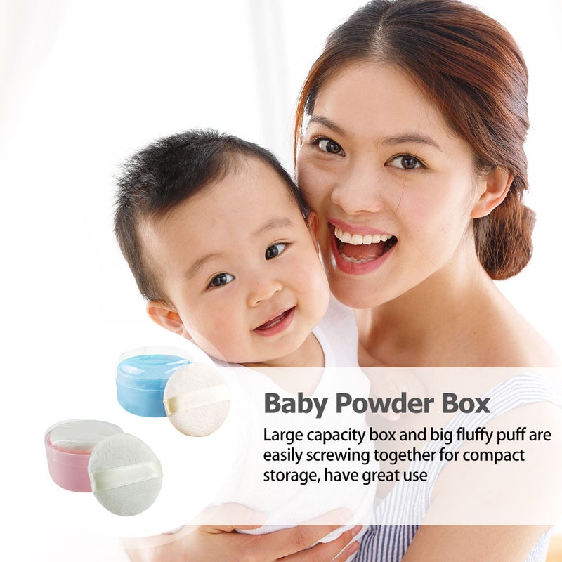 4 Pcs Baby Powder Boxes Baby Powder Puff Boxes Storage Containers - Image 3