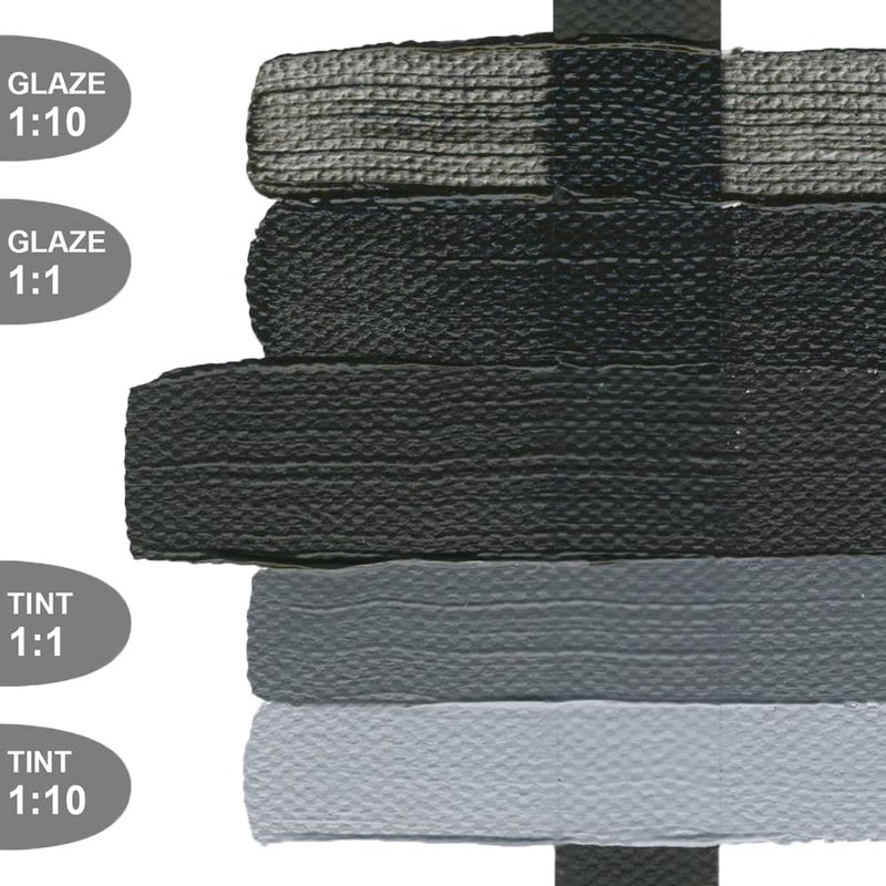 GOLDEN Heavy Body Acrylics, Mars Black, 8 fl. oz. Jar, Professional Acrylic Paint, Opaque - Image 4