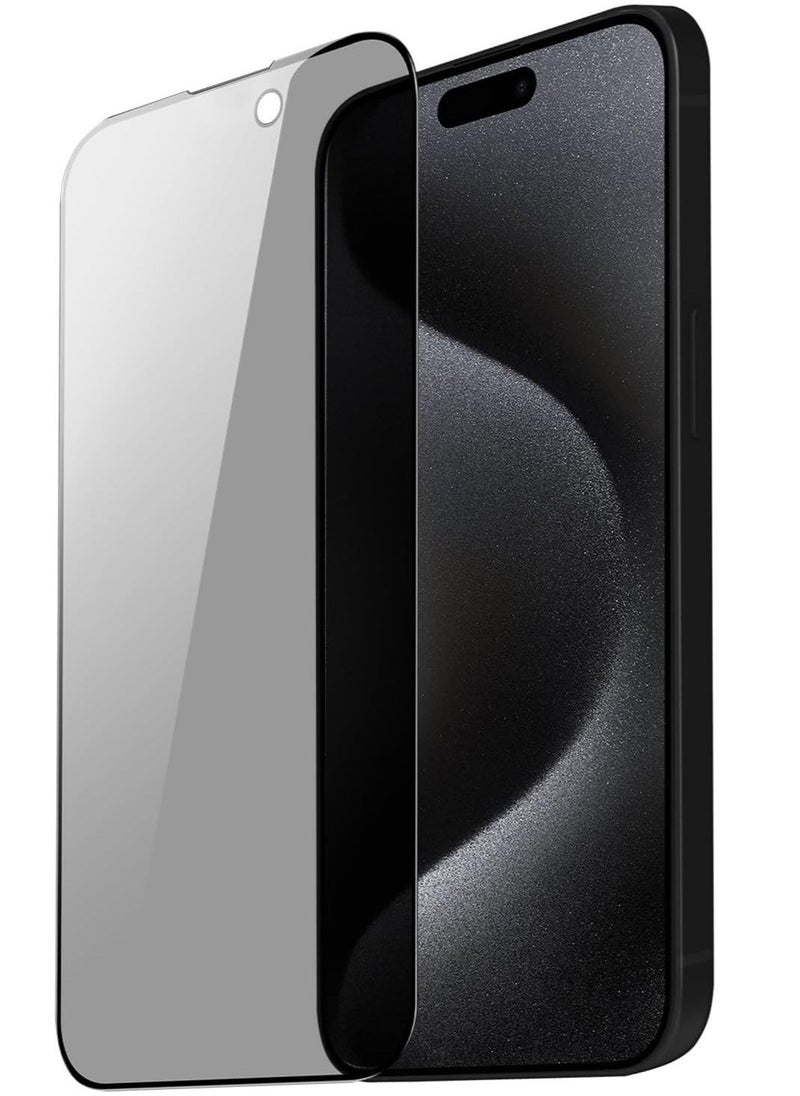 vesus Privacy Glass for iPhone 15 Pro Max Screen Protector Anti-Spy Tempered Glass Film 9H Hardness Scratch Resistant Bubble Free Anti Spy Tempered Glass - Image 1