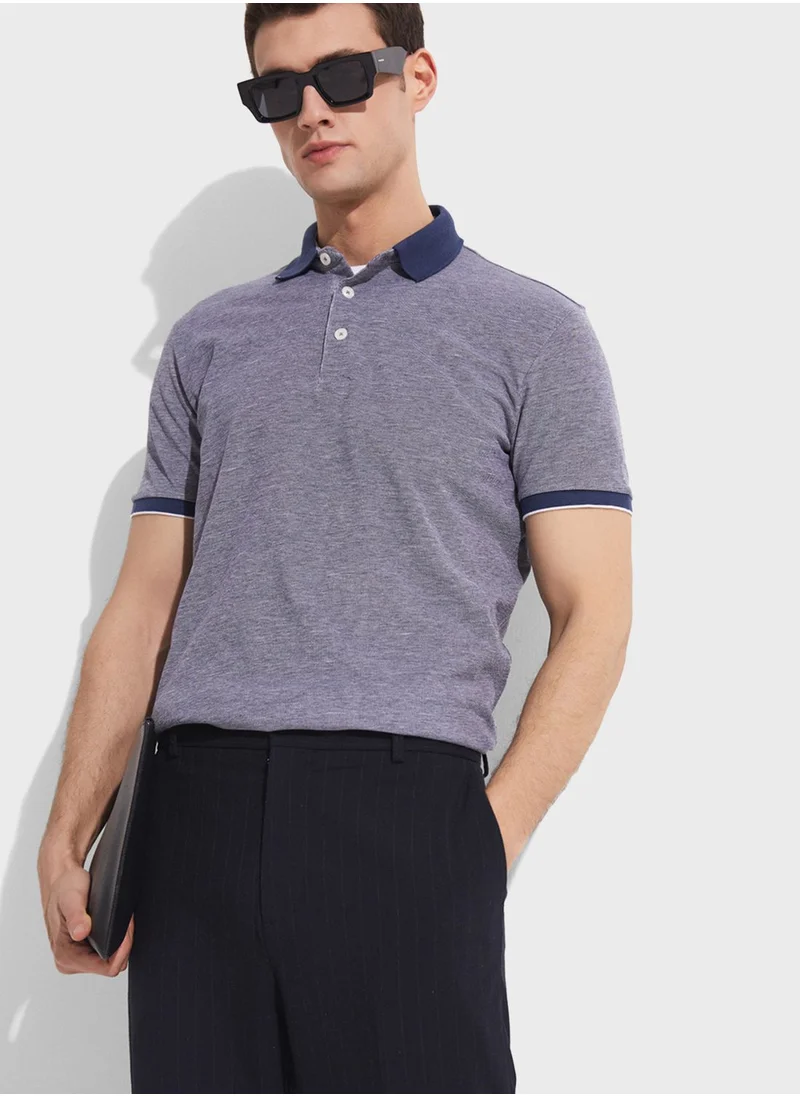 JUNE Essential Slim Fit Polo